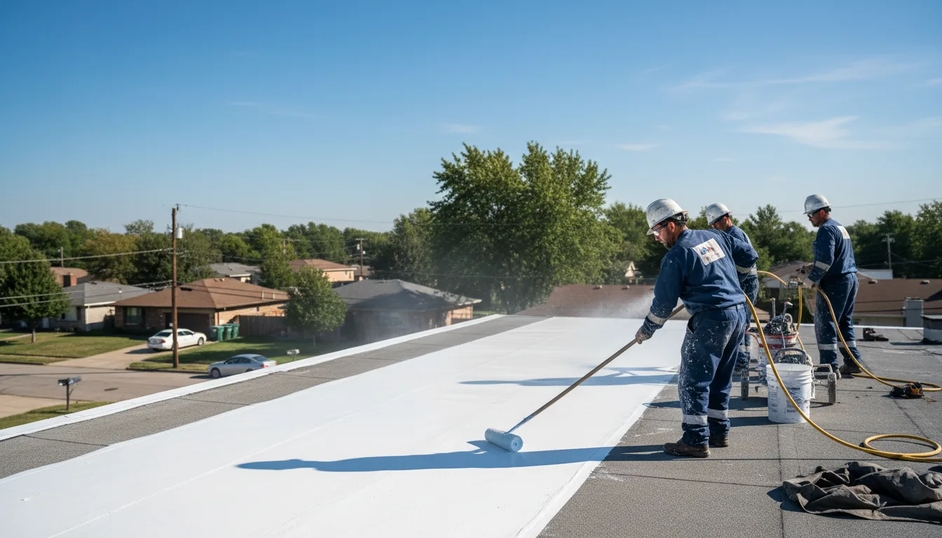 Commercial roof coating in Leipsic, OH near me